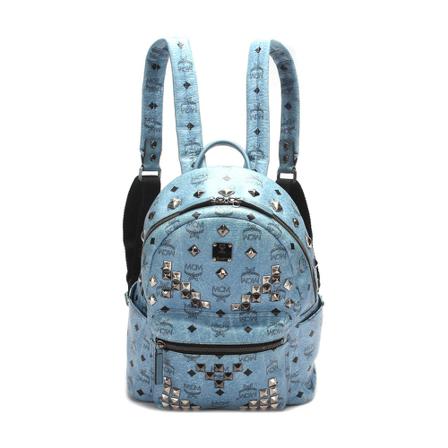 MCM Pre-owned, Pre-owned Backpacks Blauw, Dames, Maat:ONE Size