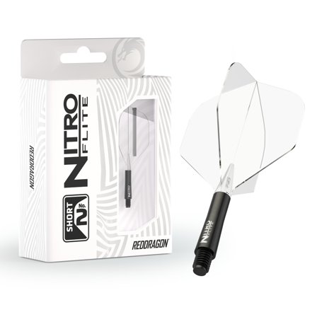 Nitro Flite - Integrated Flight and Shaft Black & Clear