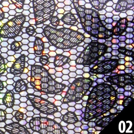 Nagelfolie / folie - för nageldekorationer - #002 - 100 cm