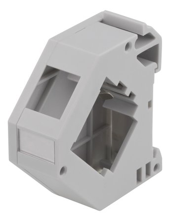 Deltaco Keystone holder for DIN rail, shielding, plastic, gray