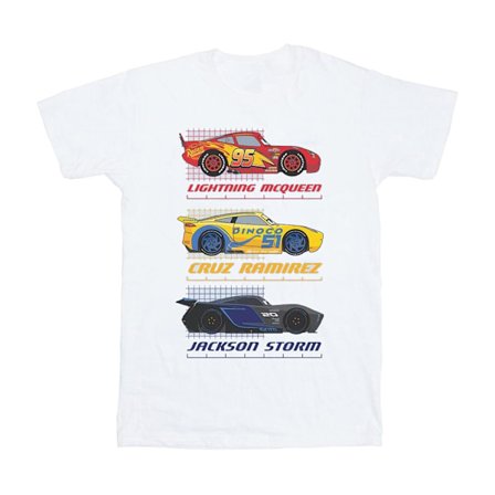 Disney Womens/Ladies Cars Racer Profile Bomull Boyfriend T-Shir