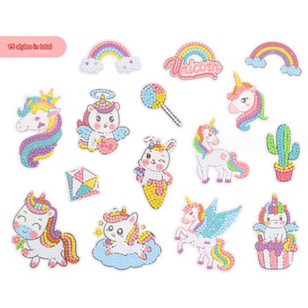 15-pak – Diamantmaling kompatibel til børn