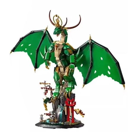 2025 Ny 71847 Guardian Dragon 1650 stk. Byggeklosser Monteringsmodell Leke for Voksne og Barn Julegave