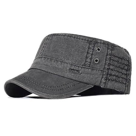 Bomulls Army Cap Cadet Hatt Trucker Pappa Hatt Militær Flat Top Justerbar Klassisk Baseball Cap Høy Kvalitet for Menn