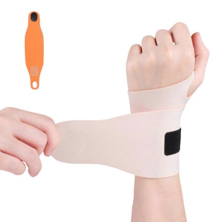 2 stk. håndleds- og tommelfingerstøtte Justerbar kompressionshåndledsbandage Elastisk åndbar håndledsbandage til træning i fitnesscenter [D]