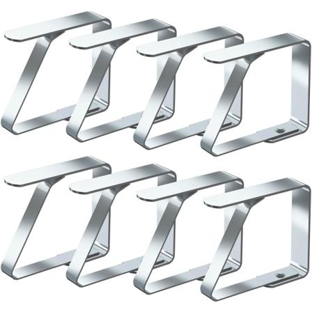 Borddugsklemmer 8 Pak Rustfrit Stål Borddækken Klemmer Borddugsholdere 4cm x 8 Pack
