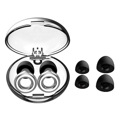 Støjdæmpende ørepropper med håndtag Silver