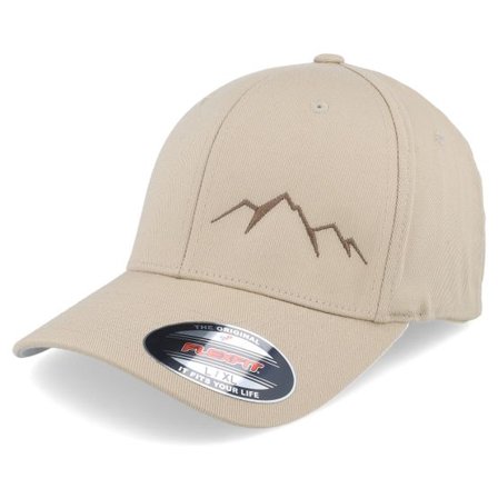 Wild Spirit - Beige flexfit Keps - Small Mountain Brown/Khaki Flexfit @ Hatstore