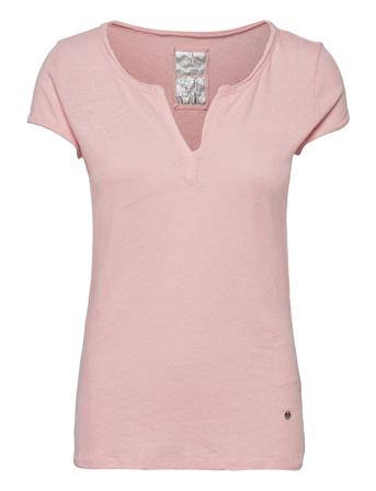 Troy Tee Ss T-shirt Top Lyserød MOS MOSH