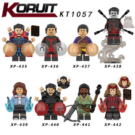 Superhjältar monterade Dr. byggklossar