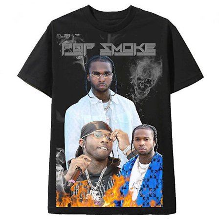 Vintage Tee Retro 90-tal T-shirt Pop Smoke
