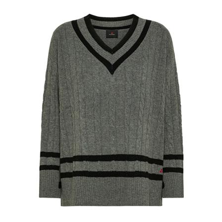 Peuterey Carded merino wool jumper , Grijs , Dames , Maat: L Truis