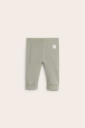 Kappahl | Ribbestrikket leggings baby | Mørkegrønn