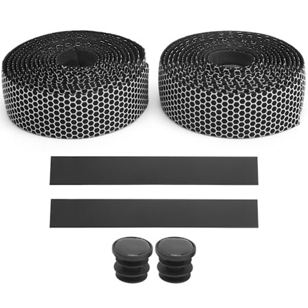 1 Par Cykelstyre Tejp Anti-Slip Elastisk Cykel Cykling Handtag Lindor Tejp (Svart Vit)