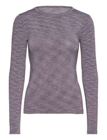 Crina W Seamless Melange L/S Tee Sport Sport Clothing Sports Tops & T-shirts Sport Long Sleeve Tops Purple Endurance