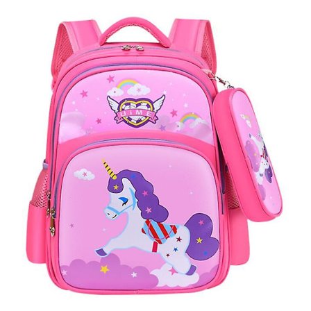 Disney Frozen Elsa Anna Cartoon Skolväskor Flickor Ryggsäck Barn Grundskoleelever Skolväska Barn Kompositväska Mochila(06)