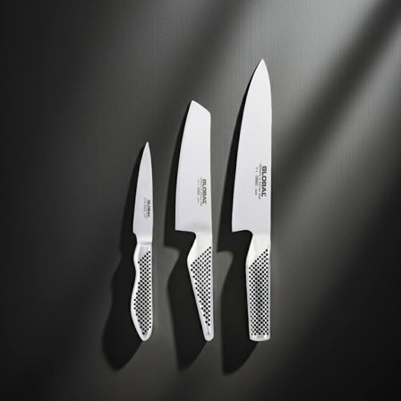 Global G-2538 Knivsett 3 Kniver' - 'Stål