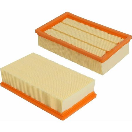 2 kpl tasainen taittuva suodatin, yhteensopiva Kärcher NT 25/1 Ap, NT 35/1 Ap, NT 35/1, NT 45/1, NT 55/1, NT 361, NT 561, NT 611 Tact, Te, M,eco