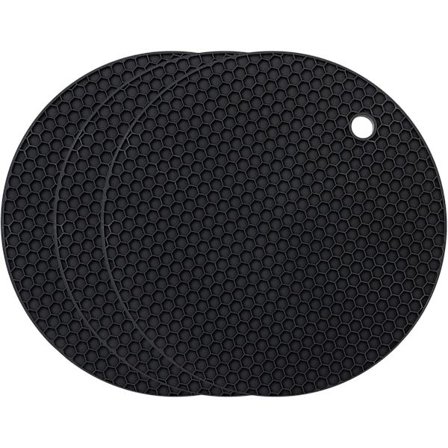 Silikon Grytekluter - Runde - Grytekluter - Glassbrikker - Varmebestandige Grytekluter