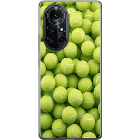 Kompatibel Mobilcover til Huawei Huawei nova 8 Pro Mønster af grønne tennisbolde i høj detalje, sporty motiv med gentagende tekstur og stærke farv