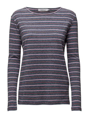Nobel Ls Stripe 3173 T-shirts & Tops Long-sleeved Lila Samsøe Samsøe
