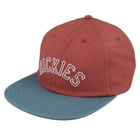 Dickies - Rood snapback Cap - Oxford Cap Fired Brick/Stone Blue Strapback @ Hatstore