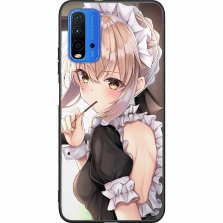 Xiaomi Redmi 9t Svart Skal Anime Girl Cute