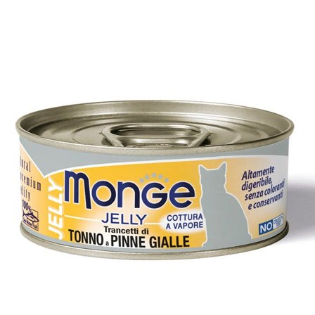Monge Jelly Trancetti Di Tonno A Pinne Gialle Cibo Umido Per