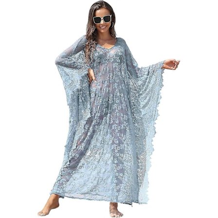 Rantamekko Boho Pitsi Kimono Plus Koko Bikini Aamutakki Uimapuku Naisten Yhtenäinen