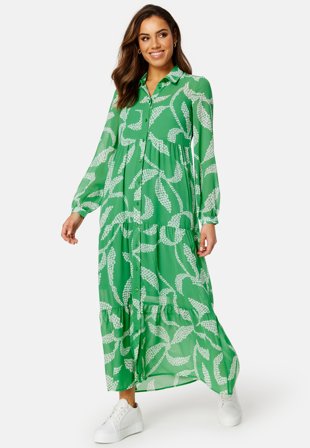 Happy Holly Issa long dress Green / Patterned Klær