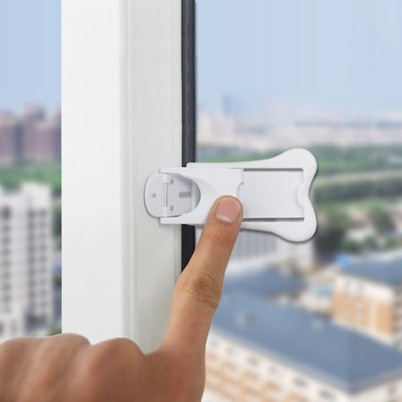 5 kappaletta liukuoven lukko - Lasten turvalukko ikkunoille,Gr