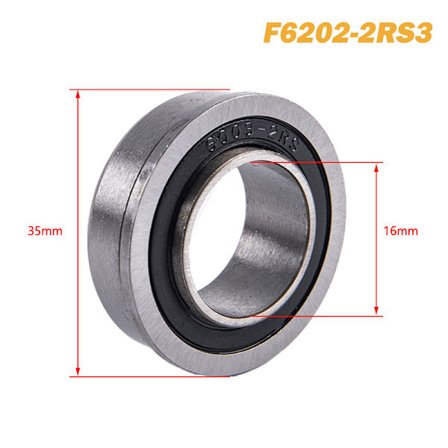 F6202-2RS Flens ABEC-1 Deep Groove Garden Trolley Ball Seal Wh