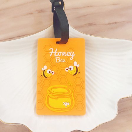 Tecknad resebagageetiketter Bagage resväska Namn Adressetikett - stock