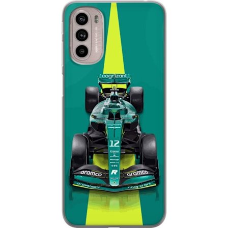 Kompatibelt Mobildeksel til Motorola Motorola Moto G41 Aston Martin Formel 1-bil i grønt racingdesign med moderne studiofølelse
