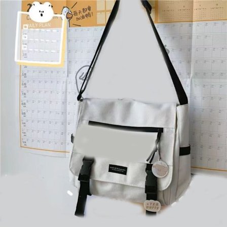 Satchels skulderveske HVIT