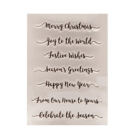 Velsignelsesord Klar Stempel for Kortlaging Foto Transparent Silikonstempel