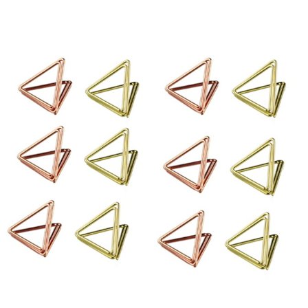 12 stk. Papirclips Formet Papirclips 90 stk. Kontorklips Dobbelt