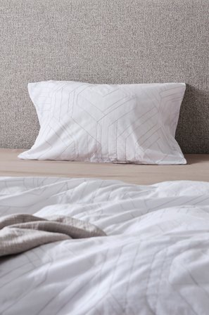 Jotex - Putevar Hvit/grå - BRYONA - Kjøp Putevar hos Jotex