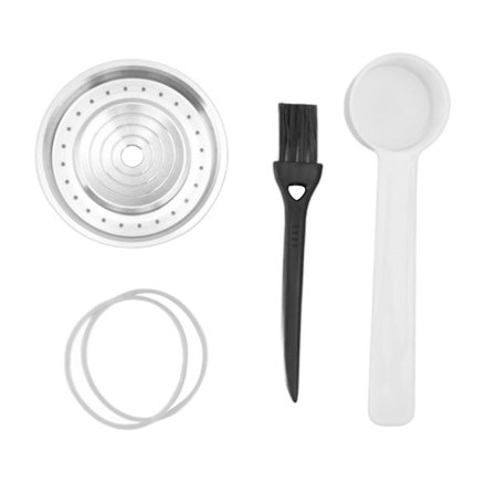 Kaffekapsellock 304 Rostfritt Stål Återanvändbart Påfyllningsbart Kaffekapseltätningslock