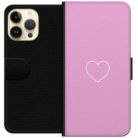 Apple Iphone 14 Pro Max Plånboksfodral Hjärta