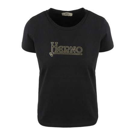 Herno Logo T-Shirt Sort, Dame T-shirts