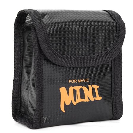 Explosionssäkert Förvaringsfodral för Litiumbatteri, Säkerhetsfodral för Mavic Mini Drone, Svart