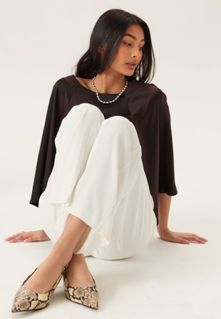 BUBBLEROOM - Pointy Slingback - Snake print