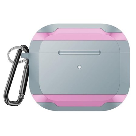 AirPods Pro 2 Skal Aluminium TPU - Grå/Rosa