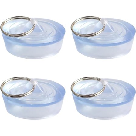 Gummipropp for vask, avløpsplugg transparent 28-31 mm med krok, gummivaskpropp for badekar, kjøkken og bad