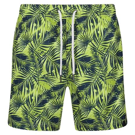Regatta Loras badshorts med palmmönster för män, M, skarp grön Sharp Green M