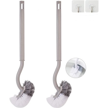 Kaareva WC-harja ilman pidikettä kylpyhuoneeseen - Kestävä WC-harja, kodin siivousharja