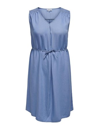 ONLY Carmakoma | Carlaura Sl V-Neck Dress Dnm Bin | 46