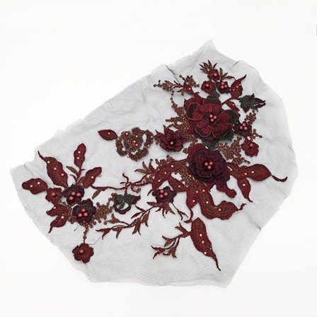 3D Spetsblommor Bröllopsklänning Trim 4 4