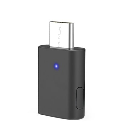 Dobbelt lydadapter, USB-C-forbindelse, understøtter Qualcomm aptX-Adaptive Bluetooth 5.2, egnet til PC/Mac/PS5, computer Bluetooth-sender